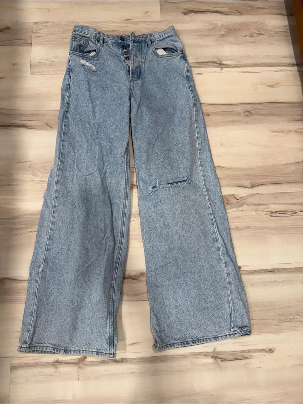 Pacsun Wide Leg Light Blue Women's Jeans Size 26